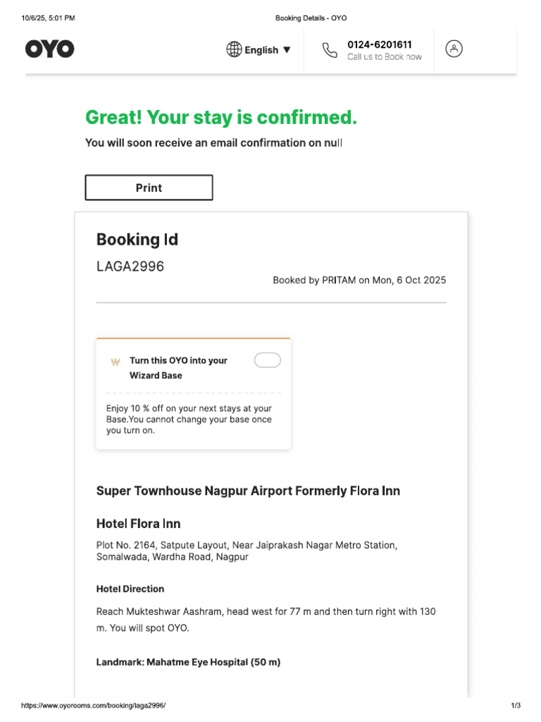 Booking | PDF