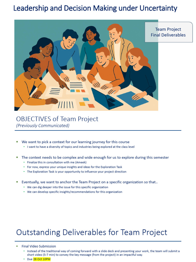 Final Deliverables for Team Project | PDF | Information | Cognitive Science