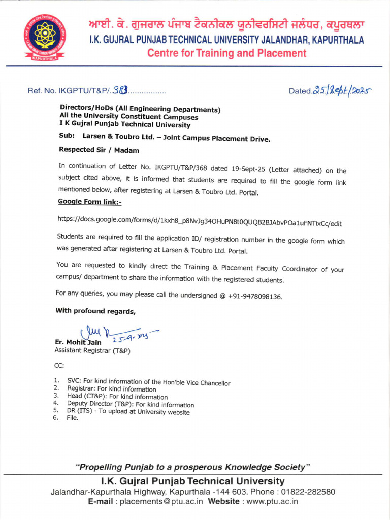L&T Graduate Engineer Trainee Applications | PDF | Mechanical ...