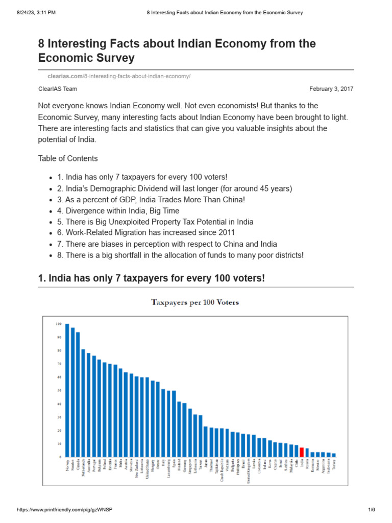 Key Insights on Indian Economy | PDF | Economy Of India | Gross ...