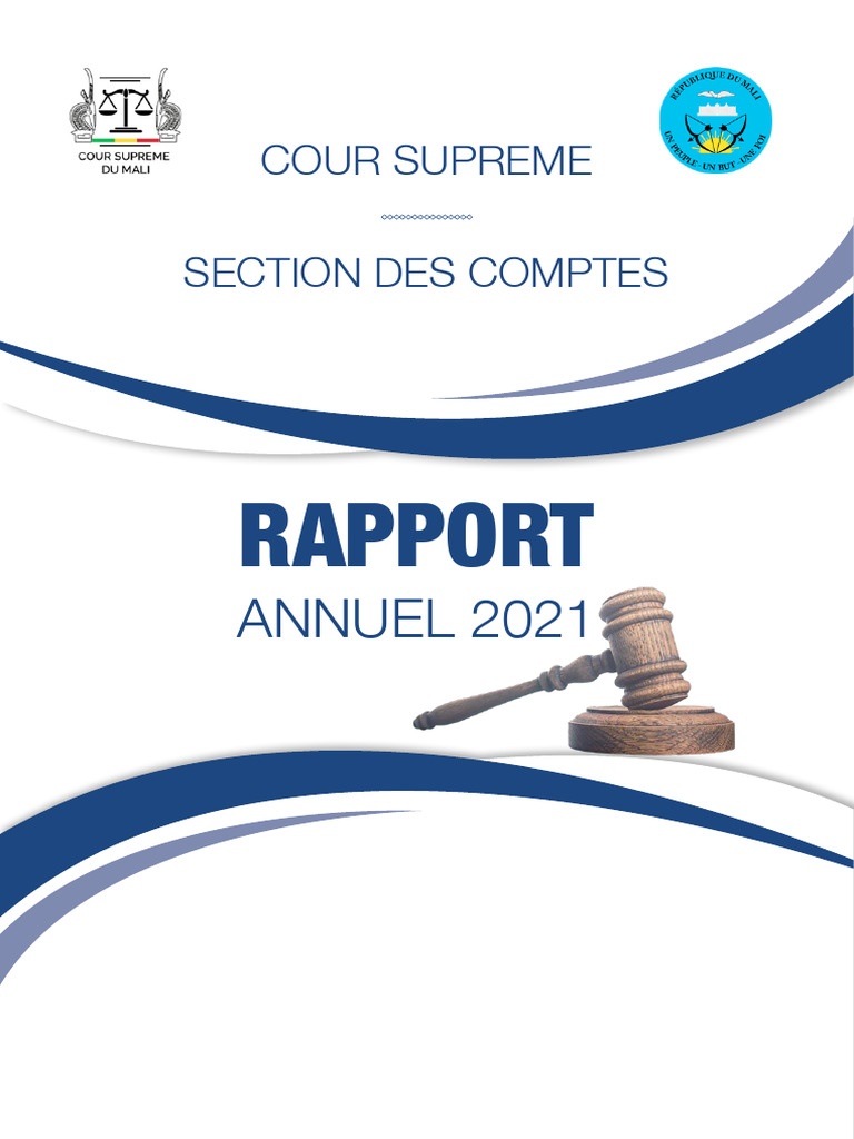 Rapport Annuel 2021 de la Cour Suprême | PDF | Comptabilité | Cour ...