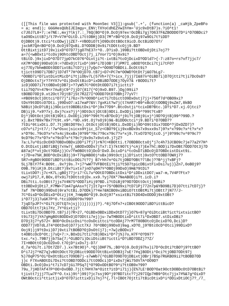MoonSec V3 Protected Document | PDF
