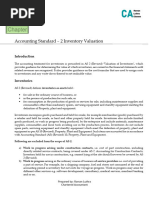 AS 2: Inventory Valuation Explained | PDF | Cost Of Goods Sold | Inventory