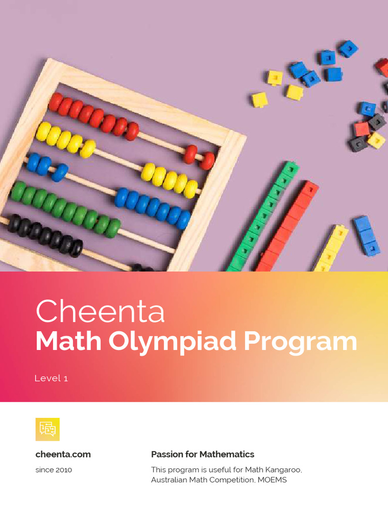 Math Olympiad Level 1 Program Cheenta | PDF | Mathematics | Shape