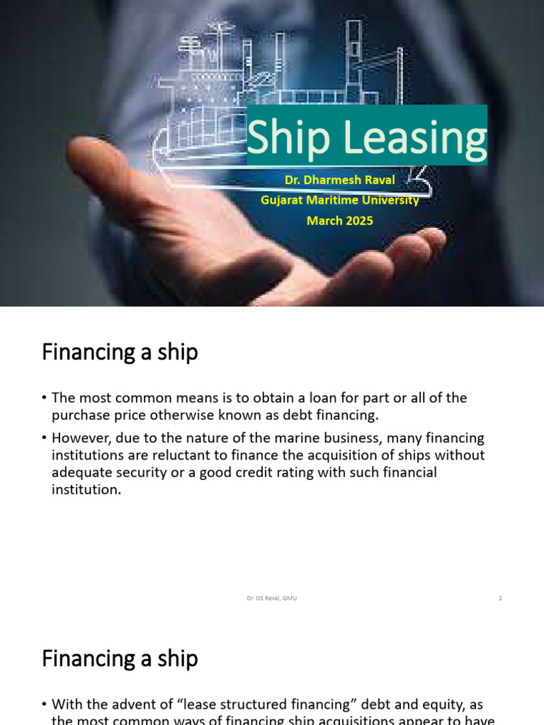 SF 17 Ship Leasing DR March2025 | PDF | Lease | Economies