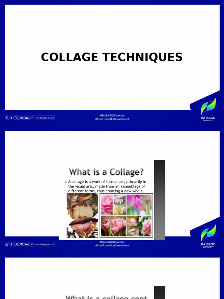 Collage and Mosaic Techniques Explained | PDF | Collage | Artistic ...