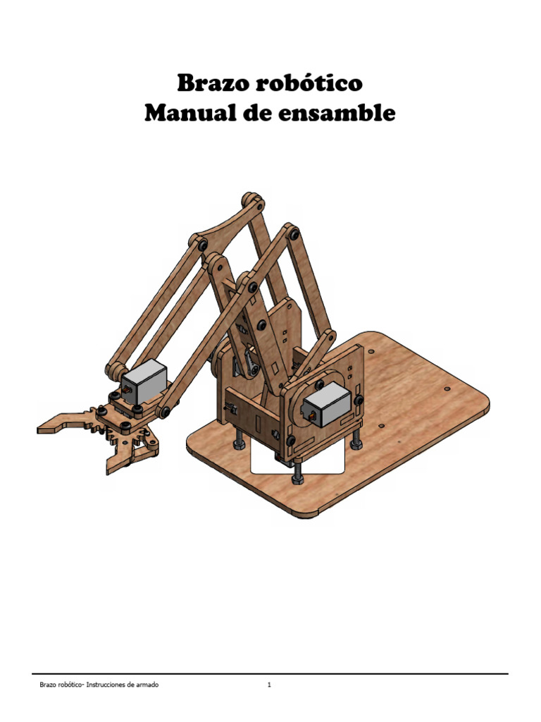 Instrucciones para armar un brazo robótico | PDF | Herramientas ...