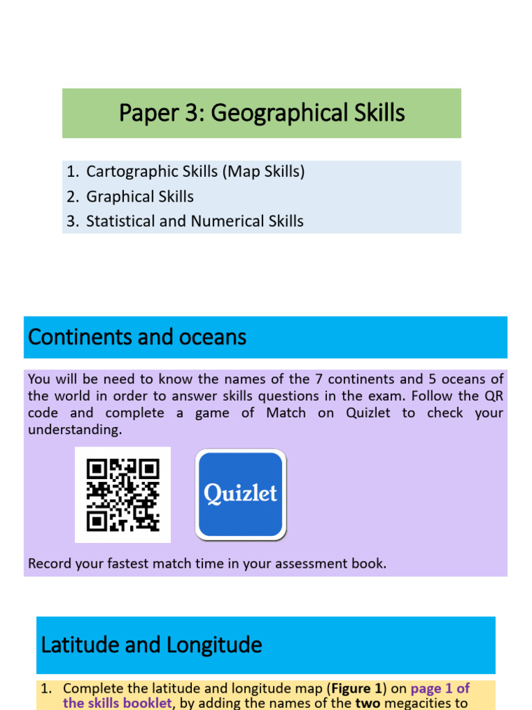 Geographical Skills and Map Analysis Guide | PDF | Histogram | Quartile
