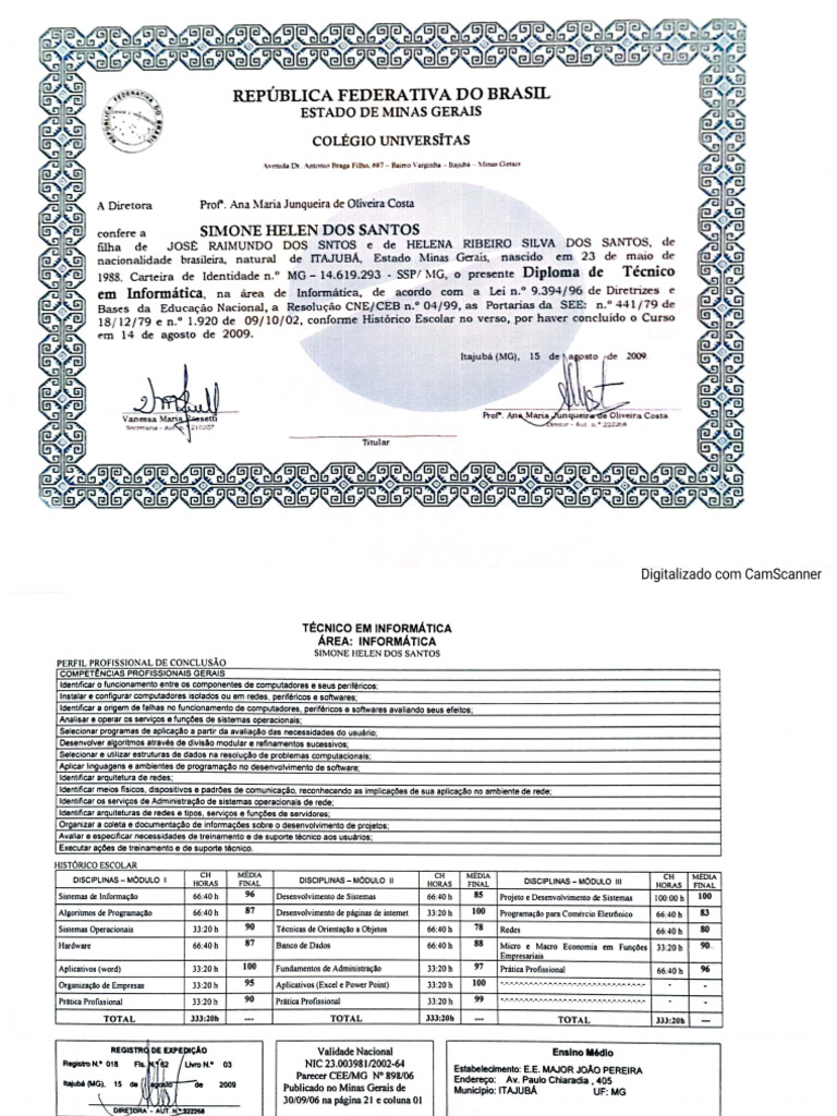 Diploma Técnico Informática | PDF