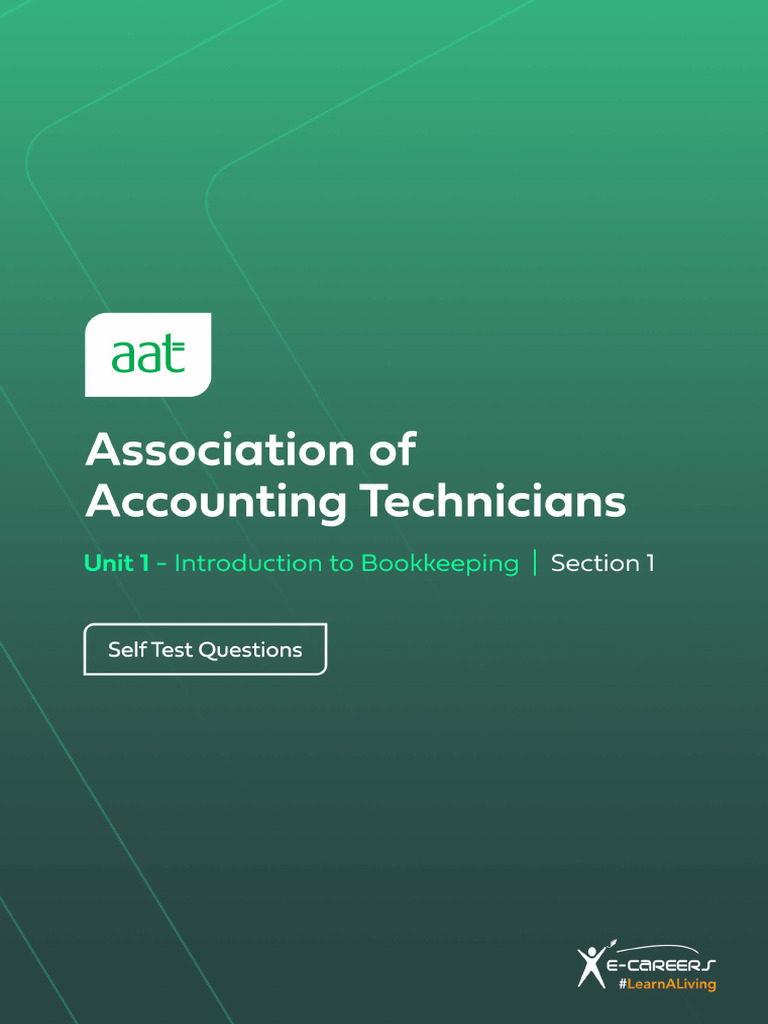 Section 1 Self Test Question | PDF