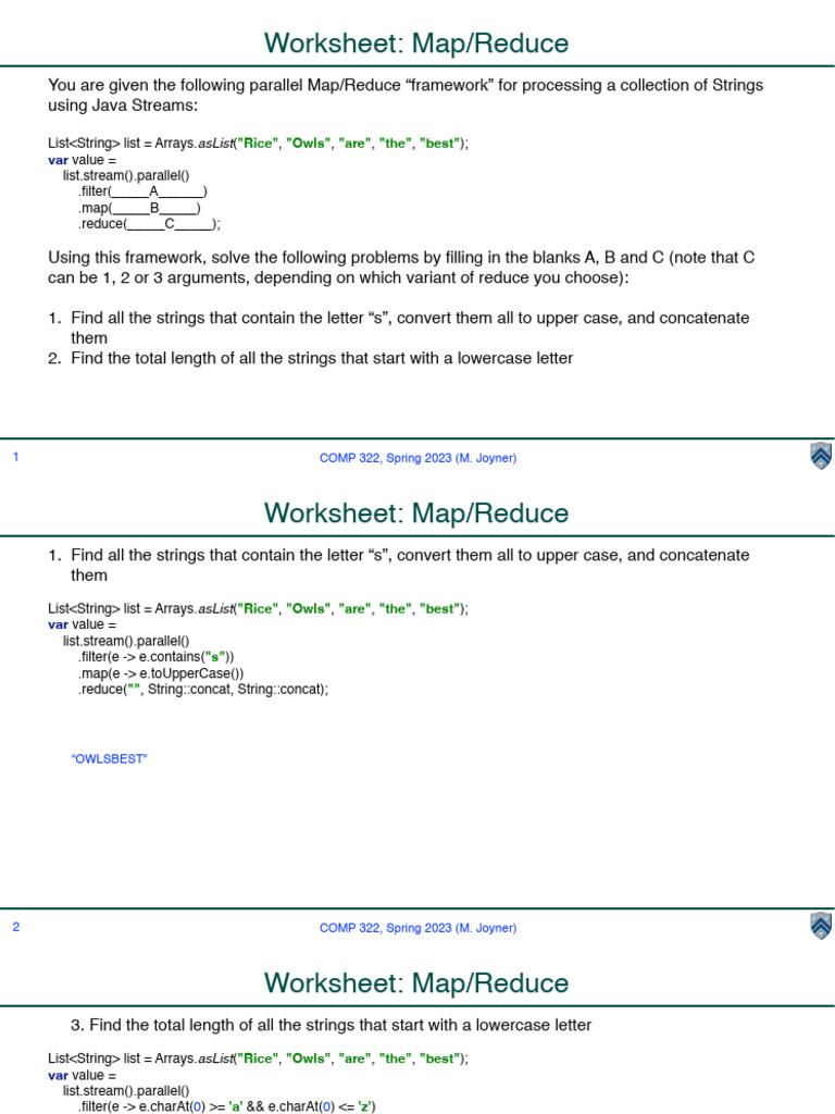 Java Streams Map/Reduce Examples | PDF