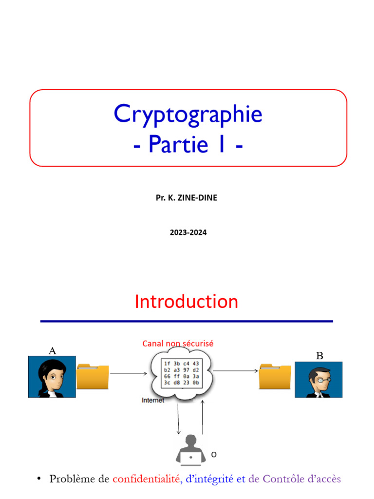 Introduction à la cryptographie 2023 | PDF | Public-key cryptography ...