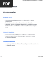 Chapter 16: Circular Motion Notes | PDF | Acceleration | Angle