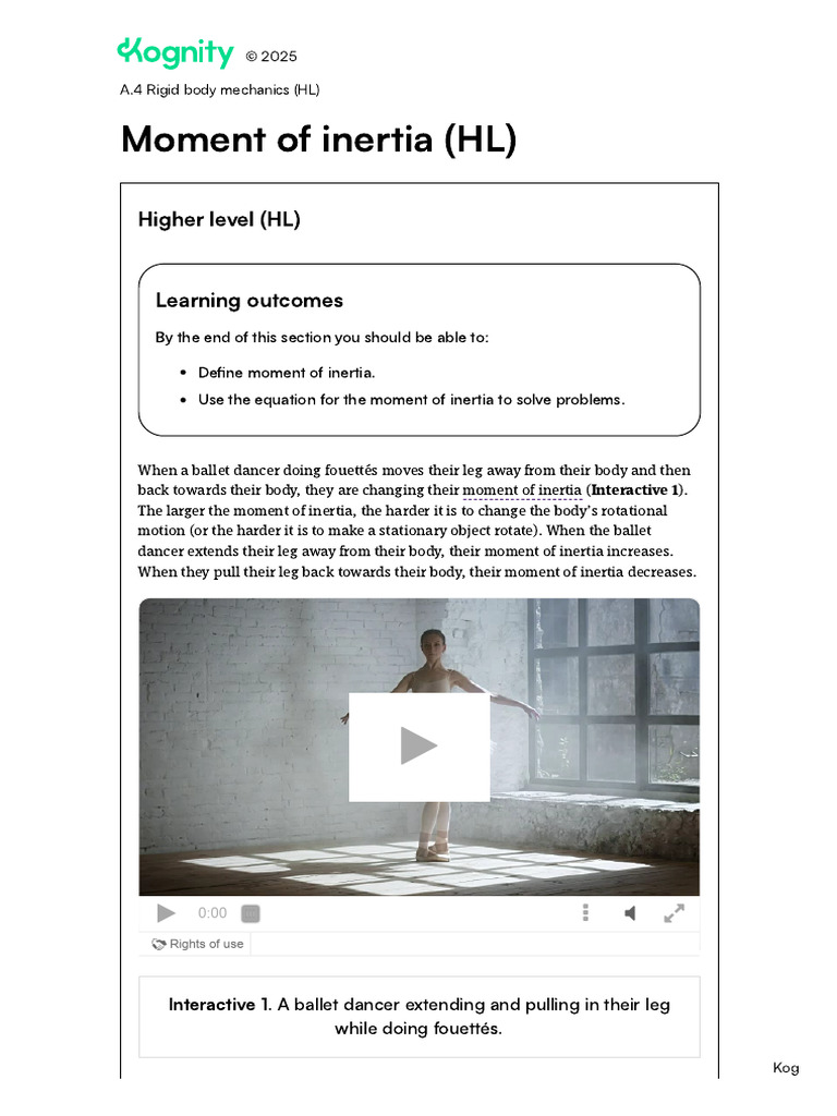 Understanding Moment of Inertia in Physics | PDF | Rotation Around A ...