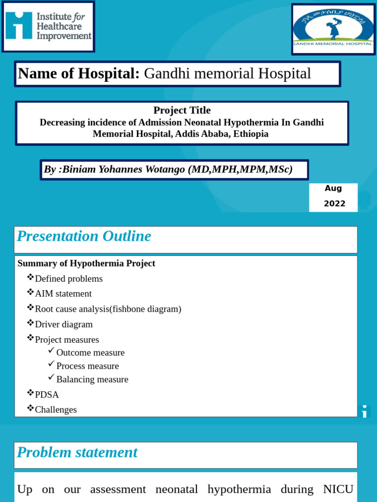 Reducing Neonatal Hypothermia at GMH | PDF | Neonatal Intensive Care Unit