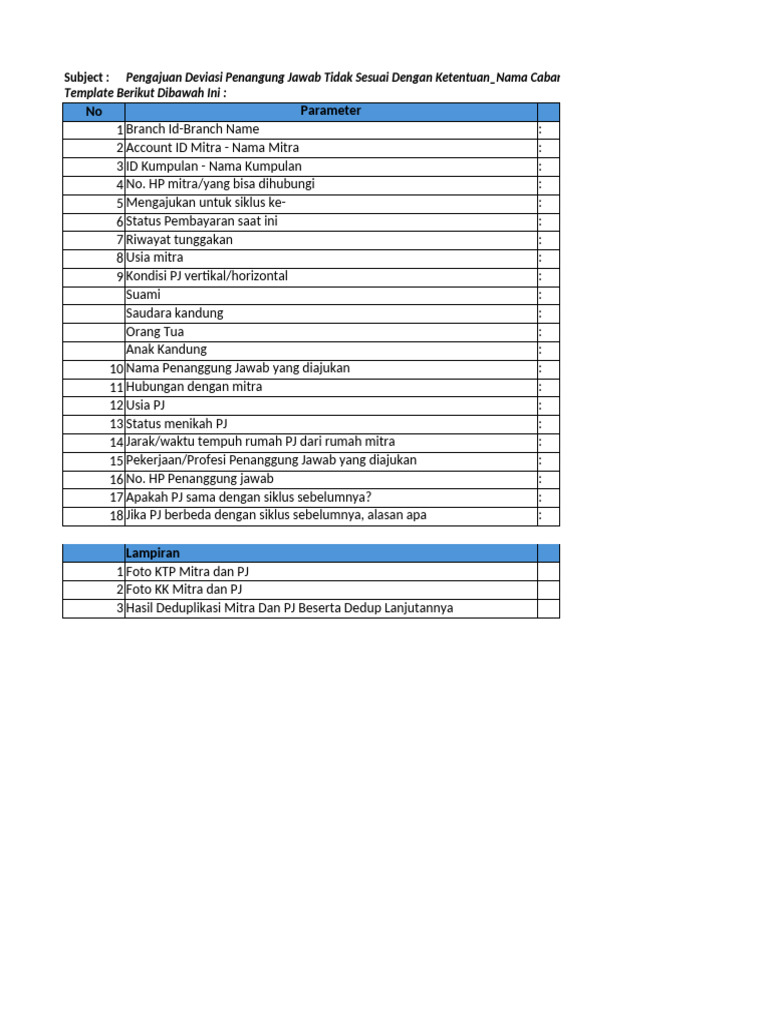 Template Deviasi. V2 | PDF