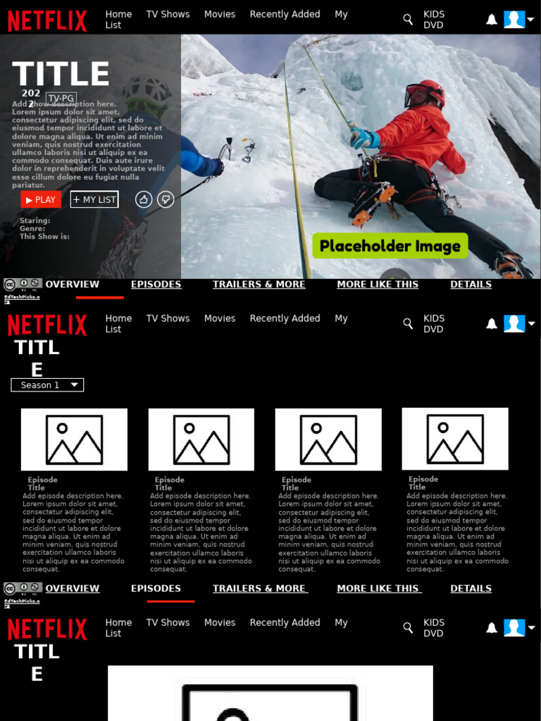Netflix Template | PDF