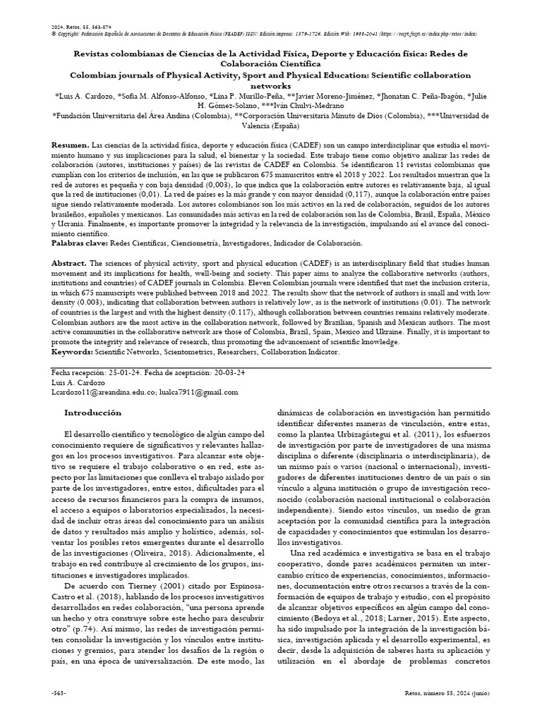 Redes de Colaboración en CADEF Colombia | PDF | Colombia