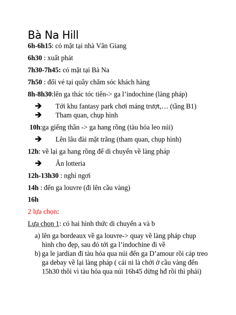 Bà Na Hill | PDF