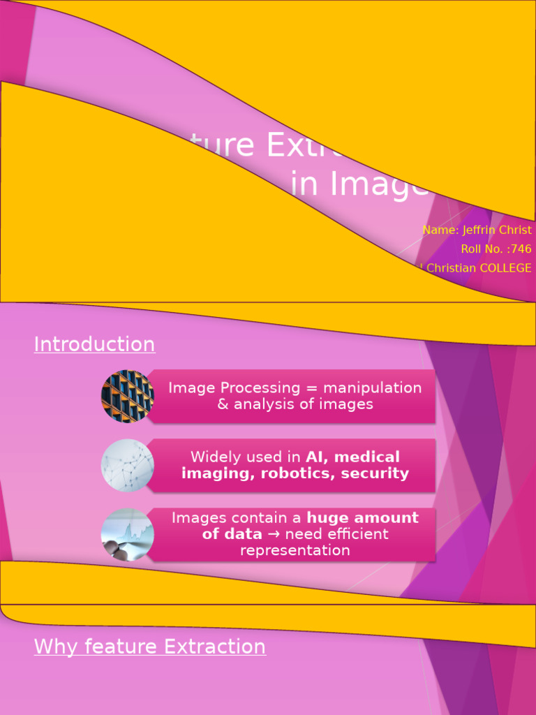Feature Extraction in Image Processing | PDF | Computer Vision | Signal ...