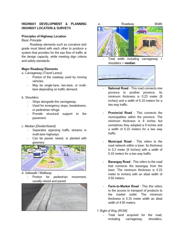 Highway Development and Planning Guide | PDF | Road | Traffic