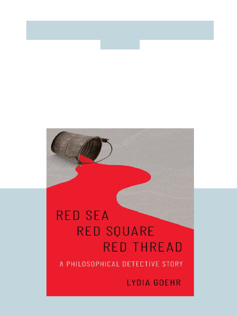 Red Sea-Red Square-Red Thread: A Philosophical Detective Story 1st ...