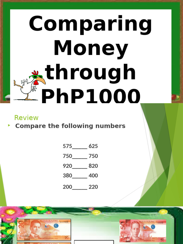 Lesson 11 Comparing Money | PDF