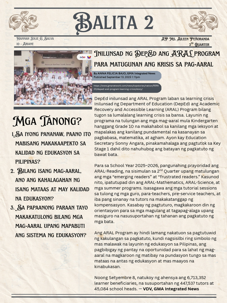 Balita 2 | PDF