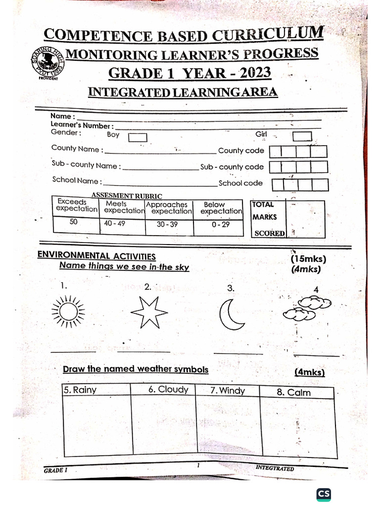 Grade 1 All Subjects | PDF