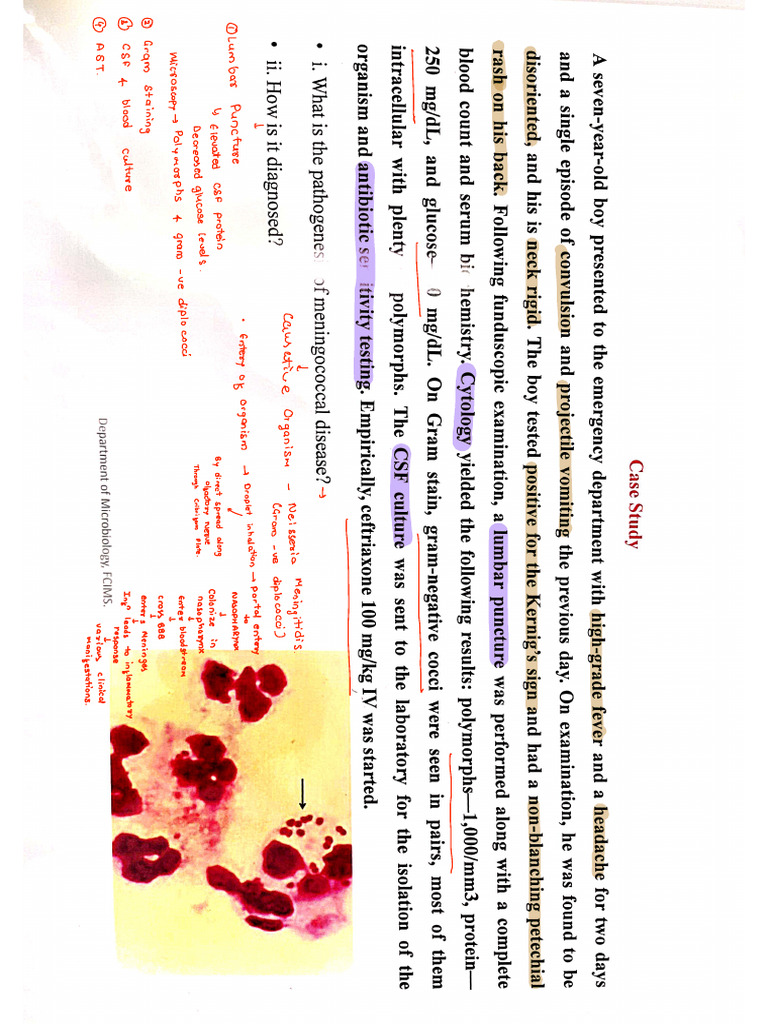 Microbiology Case Studies 2-1 | PDF