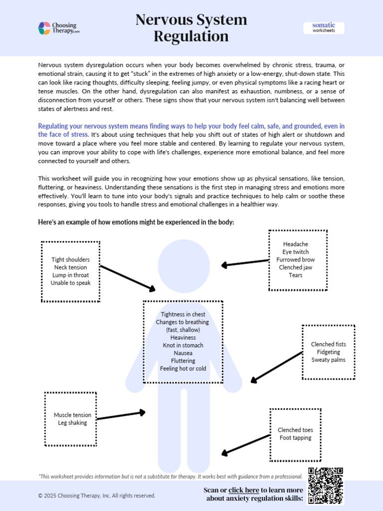 Nervous System Regulation Techniques | PDF | Mental Health | Anxiety