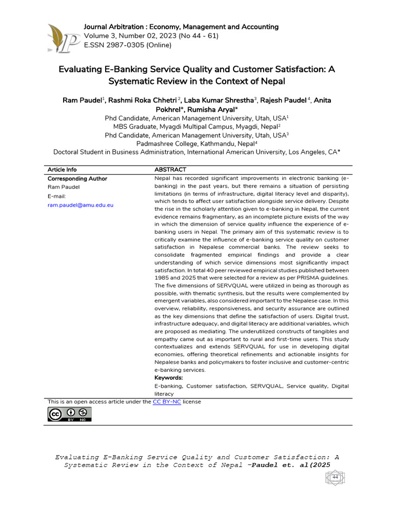 E Banking+Review Update+25 | PDF | Systematic Review | Usability