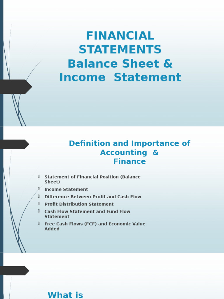 Understanding Financial Statements Basics | PDF | Expense | Equity ...