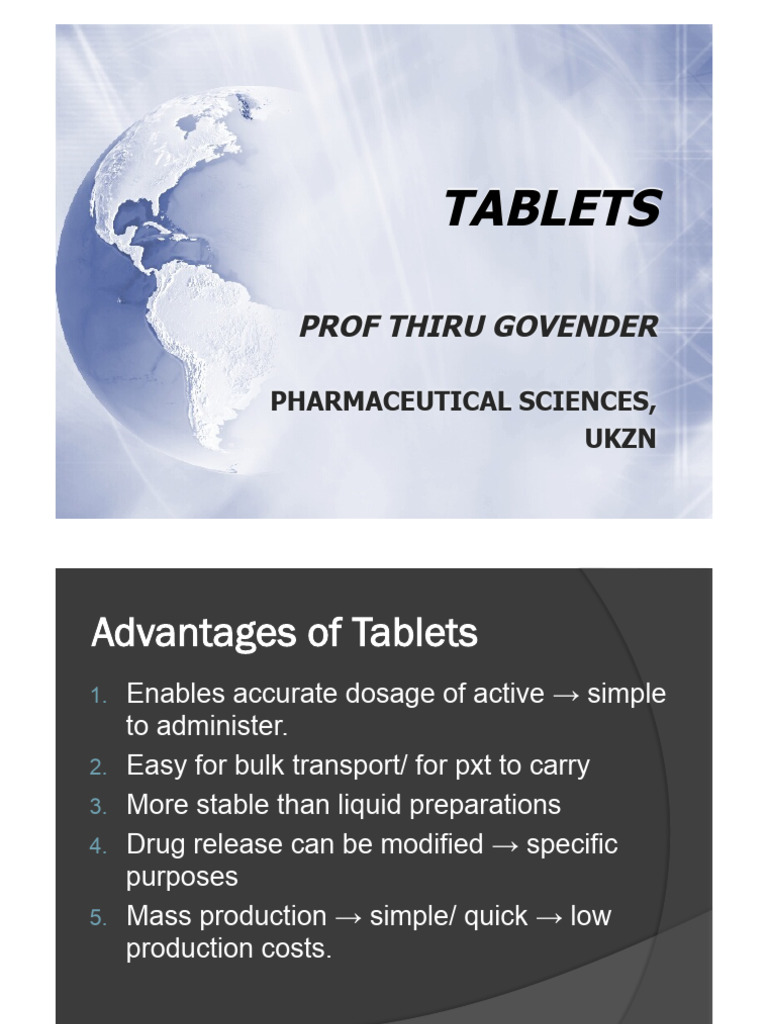 Comprehensive Guide to Tablet Manufacturing | PDF | Tablet (Pharmacy)