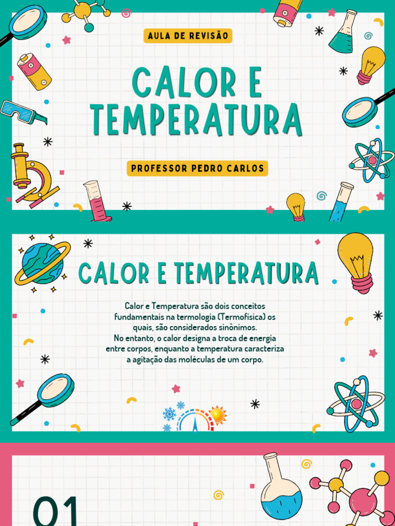 Calor e Temperatura: Conceitos e Cálculos | PDF | Calor | Temperatura