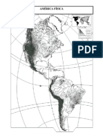 Mapa Mudo Fisico America