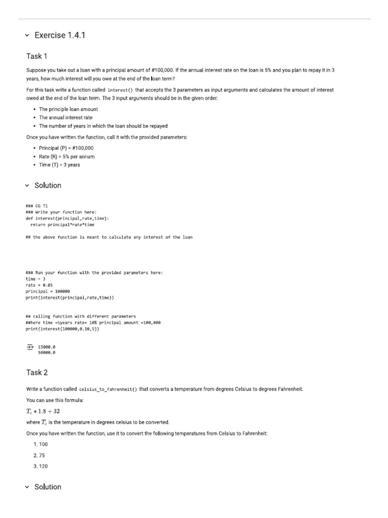 Lab Exercise 1.4.1 | PDF