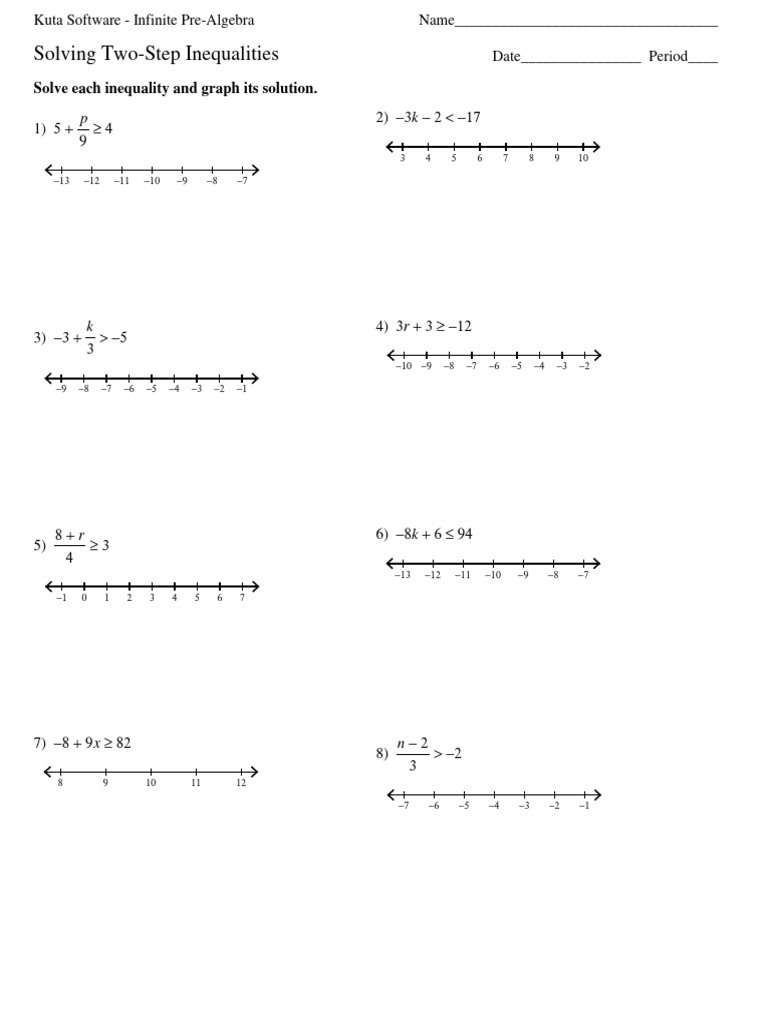 Two Step Inequalities 1 | PDF