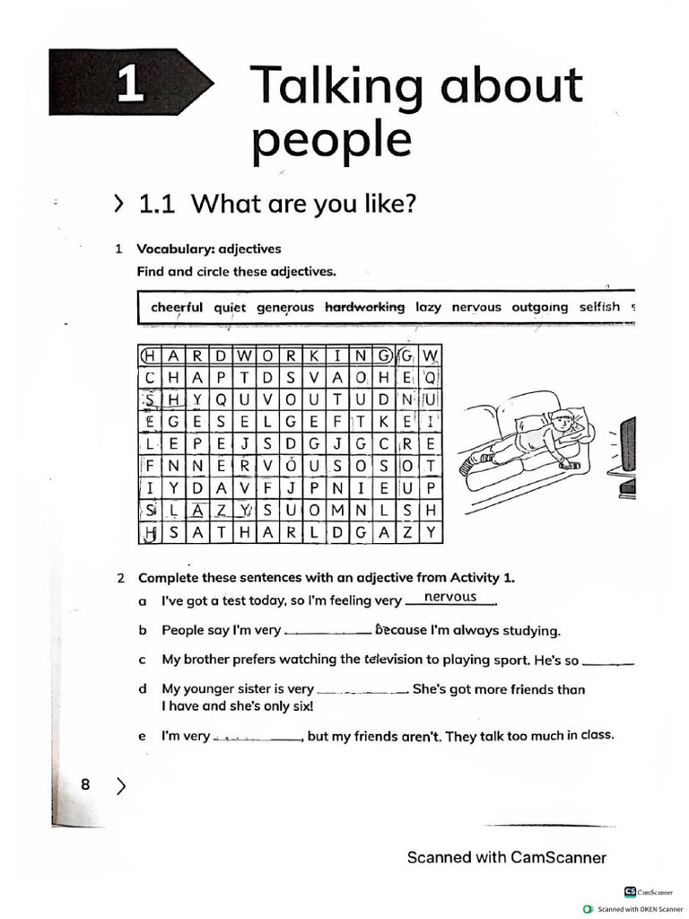 Eng Unit 1 WB Unsolved | PDF