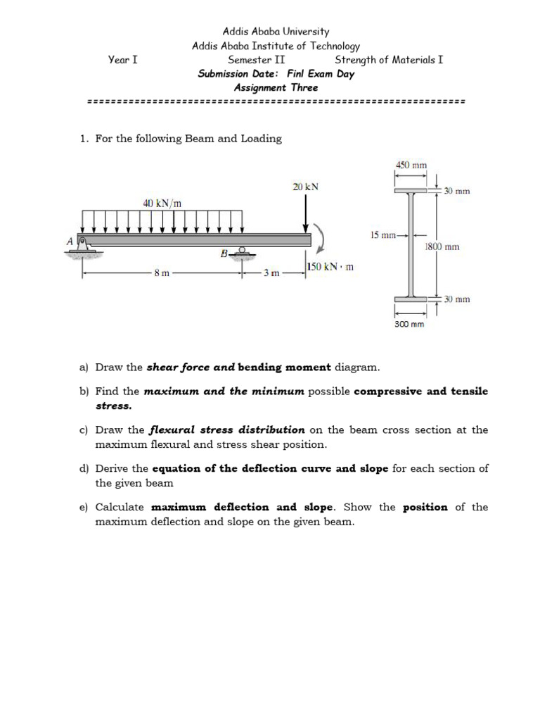 Strength of Materials Assignment Guide | PDF