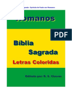 Bíblia Sagrada Romanos Letras Coloridas