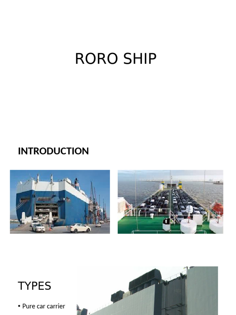 Types and Design of RORO Ships | PDF