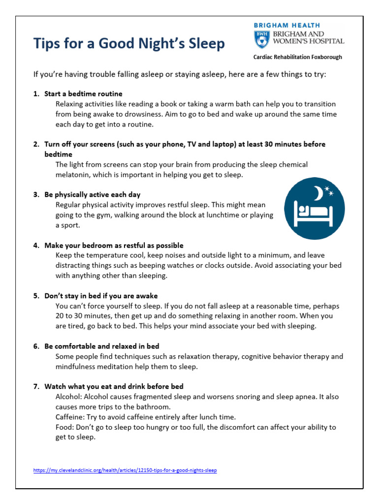 Essential Tips for Better Sleep | PDF | Sleep | Determinants Of Health