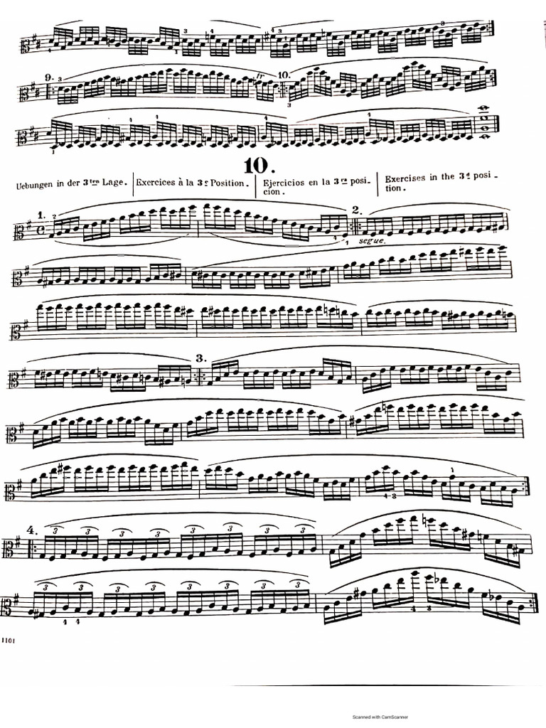 Schradieck, 3rd Position, Viola | PDF