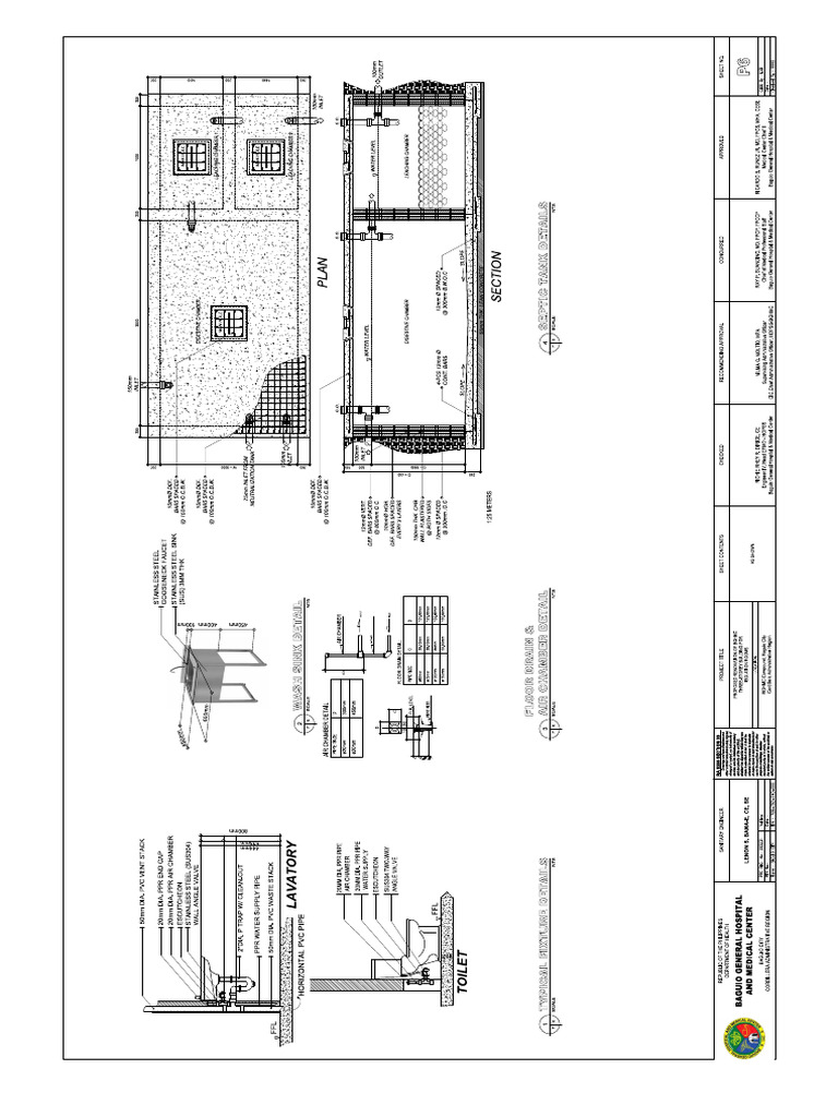 Fixtures and Septic Tank Details | PDF