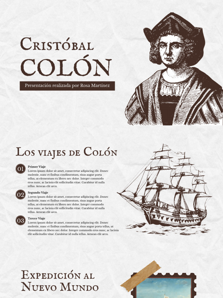 Presentación sobre Cristóbal Colón | PDF