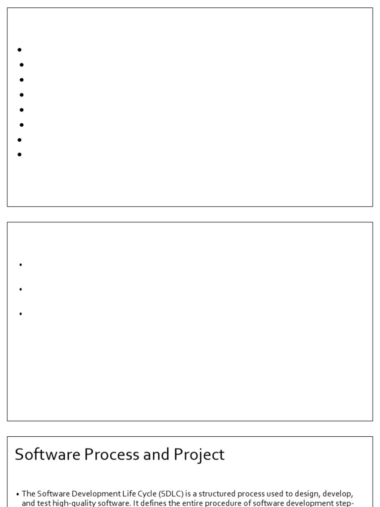 Software Engineering & Testing Overview | PDF | Software Development ...
