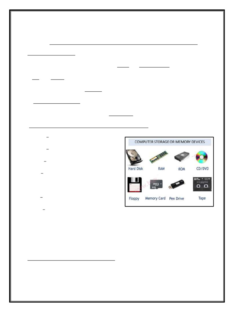 Class V Assignment: Bits and Bytes | PDF | Computer Data Storage ...
