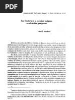 Las Fronteras y La Sociedad Indígena en El Ambito Pampeano - R Mandrini