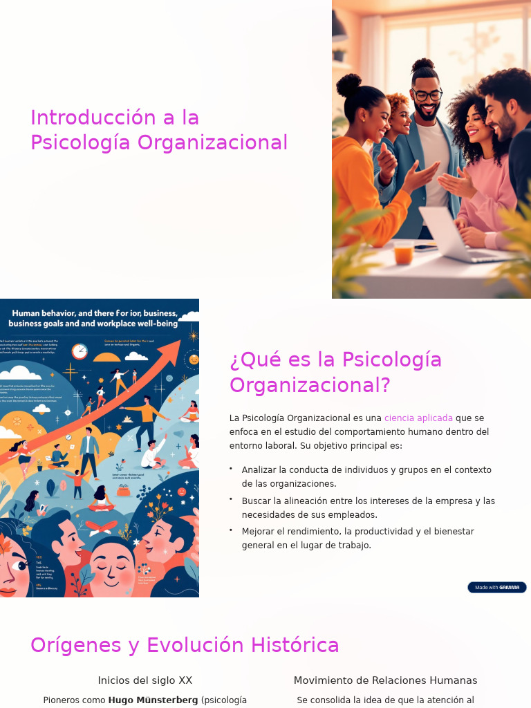 Introduccion A La Psicologia Organizacional | PDF | Psicología ...